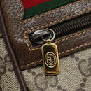 GUCCI GG Supreme Web Sherry Line Shoulder Bag PVC Beige 56 02 087 Auth BD868-16