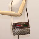 GUCCI GG Supreme Web Sherry Line Shoulder Bag PVC Beige 56 02 087 Auth BD868-24