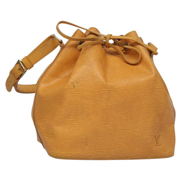 LOUIS VUITTON Epi Petit Noe Shoulder Bag Yellow M44109 LV Auth BD877