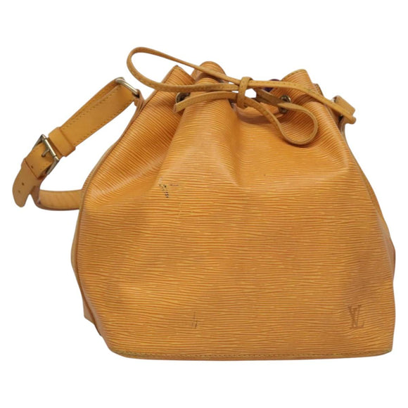 LOUIS VUITTON Epi Petit Noe Shoulder Bag Yellow M44109 LV Auth BD877