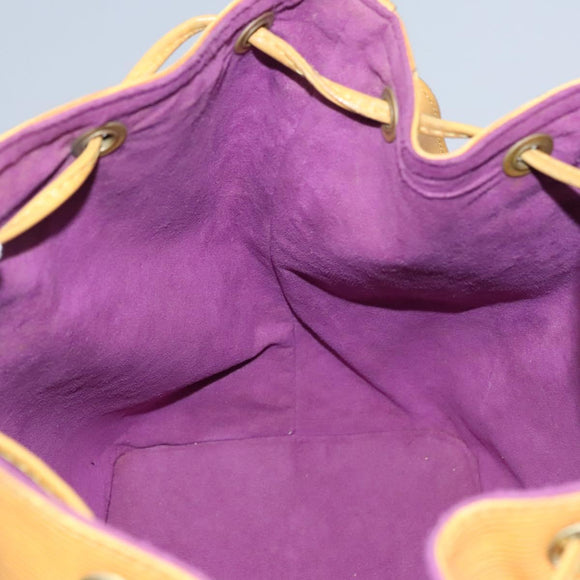 LOUIS VUITTON Epi Petit Noe Shoulder Bag Yellow M44109 LV Auth BD877