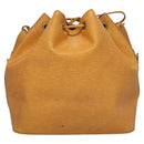 LOUIS VUITTON Epi Petit Noe Shoulder Bag Yellow M44109 LV Auth BD877-3