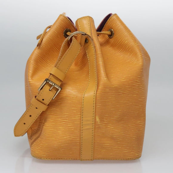 LOUIS VUITTON Epi Petit Noe Shoulder Bag Yellow M44109 LV Auth BD877