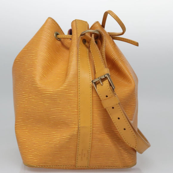 LOUIS VUITTON Epi Petit Noe Shoulder Bag Yellow M44109 LV Auth BD877