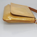 LOUIS VUITTON Monogram Vernis Thompson Street Bag Beige M91301 LV Auth BD879-3