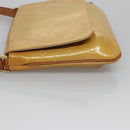 LOUIS VUITTON Monogram Vernis Thompson Street Bag Beige M91301 LV Auth BD879-4