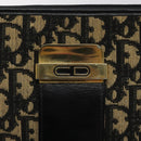 Christian Dior Trotter Canvas Shoulder Bag Navy Auth BD892-9
