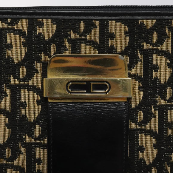 Christian Dior Trotter Canvas Shoulder Bag Navy Auth BD892