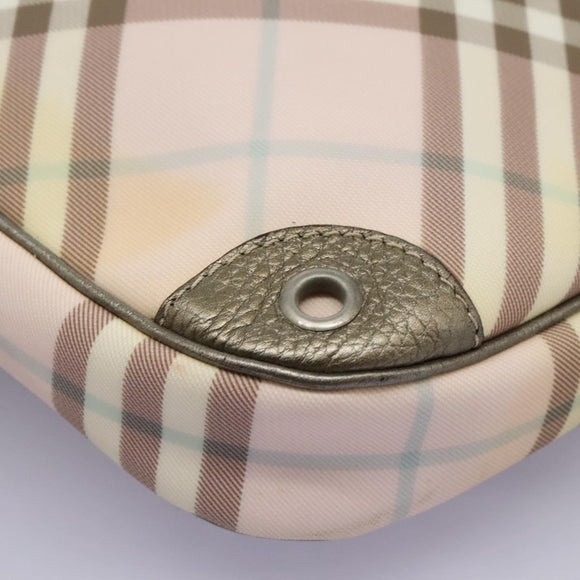 BURBERRY Nova Check Tote Bag PVC Pink Auth BD898