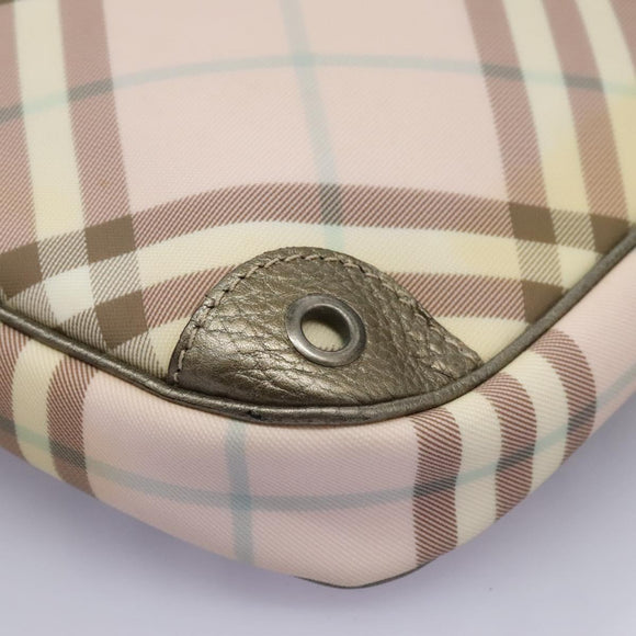 BURBERRY Nova Check Tote Bag PVC Pink Auth BD898
