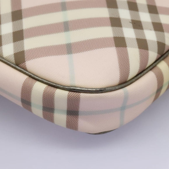 BURBERRY Nova Check Tote Bag PVC Pink Auth BD898