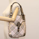 BURBERRY Nova Check Tote Bag PVC Pink Auth BD898-21