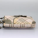 BURBERRY Nova Check Tote Bag PVC Pink Auth BD898-4