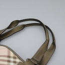 BURBERRY Nova Check Tote Bag PVC Pink Auth BD898-8