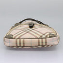 BURBERRY Nova Check Tote Bag PVC Pink Auth BD898-9