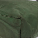 PRADA Tote Bag Nylon Khaki Gold Auth BD900-15