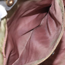 PRADA Tote Bag Nylon Khaki Gold Auth BD900-21