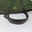 PRADA Tote Bag Nylon Khaki Gold Auth BD900-7