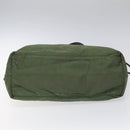 PRADA Tote Bag Nylon Khaki Gold Auth BD900-5