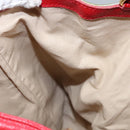 LOEWE Anagram Backpack PVC Leather Silver Auth BD905-22