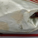 LOEWE Anagram Backpack PVC Leather Silver Auth BD905-5