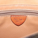 CELINE Macadam Canvas Shoulder Bag PVC Leather Brown Gold Auth BD908-18