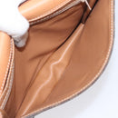 CELINE Macadam Canvas Shoulder Bag PVC Leather Brown Gold Auth BD908-11