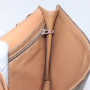 CELINE Macadam Canvas Shoulder Bag PVC Leather Brown Gold Auth BD908-19