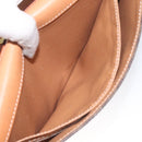 CELINE Macadam Canvas Shoulder Bag PVC Leather Brown Gold Auth BD908-21