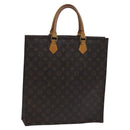 LOUIS VUITTON Monogram Sac Plat Hand Bag M51140 LV Auth BD912-1