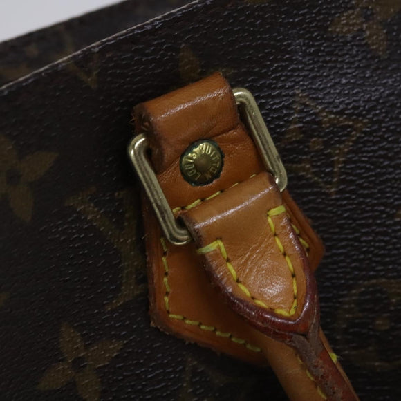 LOUIS VUITTON Monogram Sac Plat Hand Bag M51140 LV Auth BD912