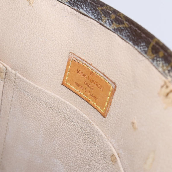 LOUIS VUITTON Monogram Sac Plat Hand Bag M51140 LV Auth BD912