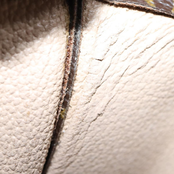 LOUIS VUITTON Monogram Sac Plat Hand Bag M51140 LV Auth BD912