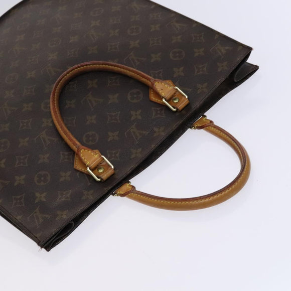 LOUIS VUITTON Monogram Sac Plat Hand Bag M51140 LV Auth BD912