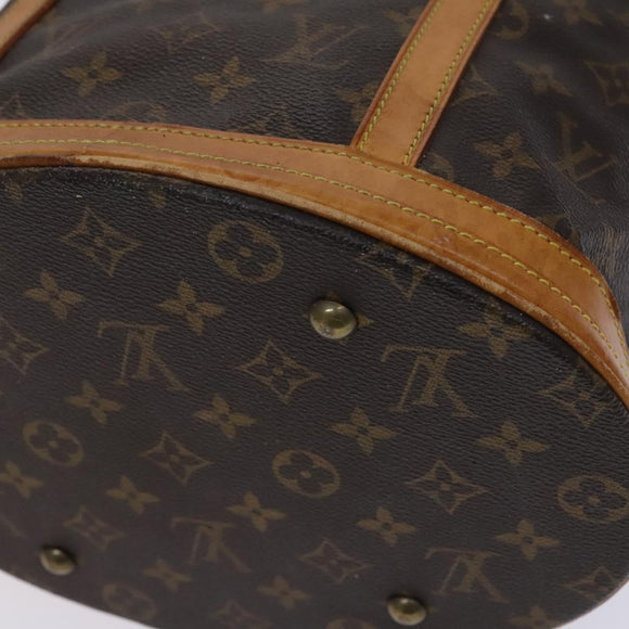 LOUIS VUITTON Monogram Bucket GM Shoulder Bag M42236 LV Auth BD915