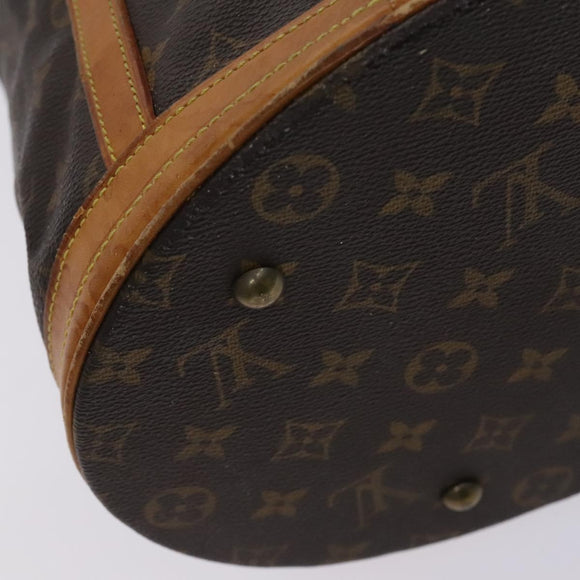 LOUIS VUITTON Monogram Bucket GM Shoulder Bag M42236 LV Auth BD915