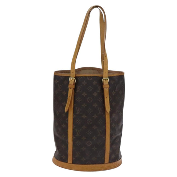 LOUIS VUITTON Monogram Bucket GM Shoulder Bag M42236 LV Auth BD915