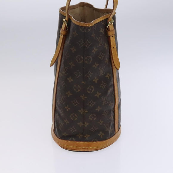 LOUIS VUITTON Monogram Bucket GM Shoulder Bag M42236 LV Auth BD915