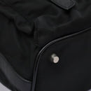 PRADA Shoulder Bag Nylon Black Gold Auth BD928V-14