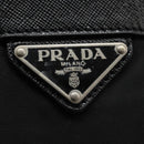PRADA Shoulder Bag Nylon Black Gold Auth BD928V-18