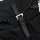 PRADA Shoulder Bag Nylon Black Gold Auth BD928V-21