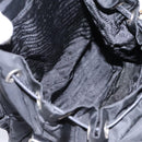 PRADA Shoulder Bag Nylon Black Gold Auth BD928V-11