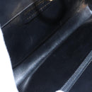 Salvatore Ferragamo Gancini Chain Shoulder Bag Leather Black Gold Auth BD929-16