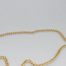 Salvatore Ferragamo Gancini Chain Shoulder Bag Leather Black Gold Auth BD929-8