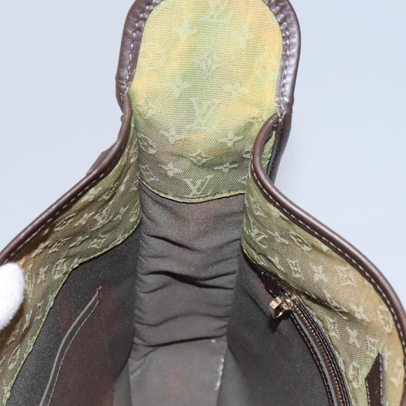 LOUIS VUITTON Monogram Mini Besace Mary Kate Bag TST Khaki M92322 LV Auth BD946