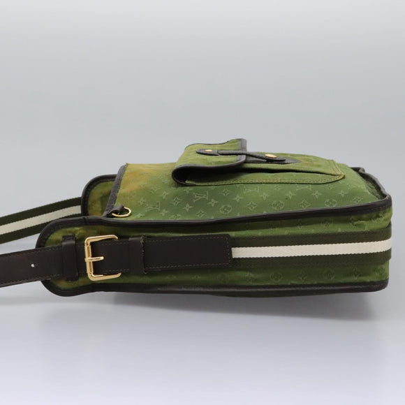LOUIS VUITTON Monogram Mini Besace Mary Kate Bag TST Khaki M92322 LV Auth BD946