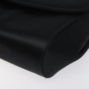Salvatore Ferragamo Shoulder Bag Satin Black Auth BD949-8