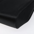 Salvatore Ferragamo Shoulder Bag Satin Black Auth BD949-12