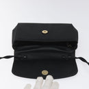 Salvatore Ferragamo Shoulder Bag Satin Black Auth BD949-9