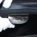 Salvatore Ferragamo Shoulder Bag Satin Black Auth BD949-12